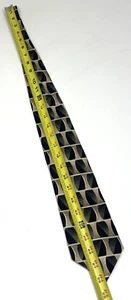 Cravatta ALLLYN SAINT GEORGE American Couture Marrone Modello Geometrico WEPP Made in USA - Foto 1 di 7