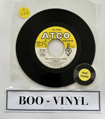 Impact  - Give A Broken Heart A Break 7” Funk Soul Disco Vinyl Record Atco VG+ - Bild 1 von 4