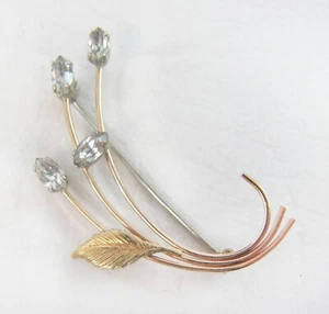 Lovely Vintage Krementz Gold Filled Brooch - Picture 1 of 2