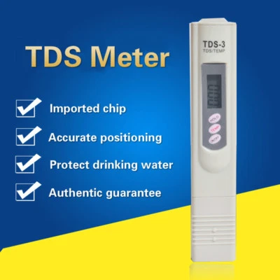 TDS Tester & Digital PH Meter LCD Pen Monitor Aquarium Pool Water Wine Urine - Image 1 of 4