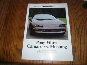 Chevrolet Camaro vs. Ford Mustang Pony Wars artículo de auto y conductor por Kevin Smith - Imagen 1 de 4