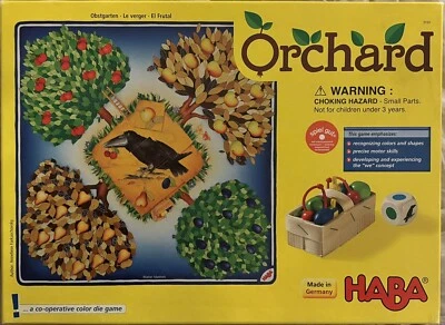 HABA Orchard Game - A Cooperative Colors And Shapes Die Game - Complete - VG - Image 1 of 4