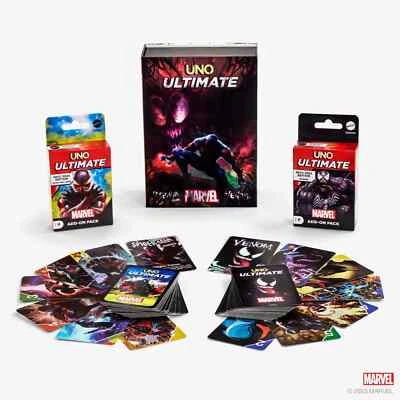 UNO Ultimate Marvel Spider-Man 2099 vs. Venom Add-On 2-Pack *2023 SDCC Exclusive - Image 1 of 4