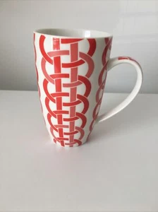 Links rot und weiß abstraktes Muster Tasse Maxwell Williams - Bild 1 von 6