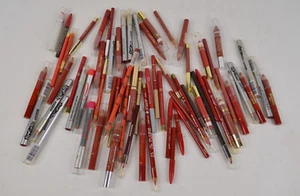 Lot of 50+ Vintage Red Lip Eye Liner Pencils 1980s 1990s Bonne Bell Flame Glo - Picture 1 of 9