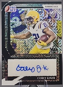 Corey Kiner /5 2022 Pro Set Auto Black Mojo SSP Cincinnati Bearcats LSU Tigers - Bild 1 von 2