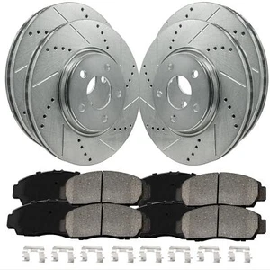 Full Brake Kit Rotors + Ceramic Pads for INFINITI M35h 2013-2013 - Picture 1 of 9