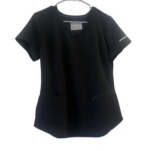 Schwarzes Scetchers Scrub-Top mit V-Ausschnitt für Damen, Größe Medium - Bild 1 von 6