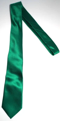 БЛЕСТЯЩИЙ ЗЕЛЕНЫЙ ШЕЛКОВЫЙ ГАЛСТУК - Изображение 1 из 3