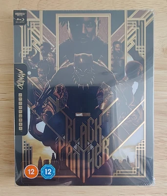 Black Panther (2018) 4K UHD+Bluray Limited MONDO Edition Steelbook *REGION FREE* - Image 1 of 4