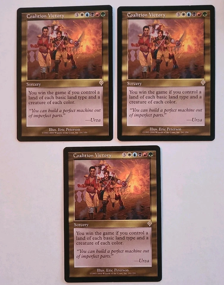 3x Coalition Victory Invasion MTG NM Magic: The Gathering - Image 1 of 1