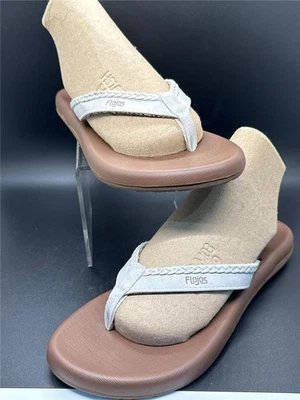 Сандалии-шлепанцы Flojos Maddy белые плетеные новые - Изображение 1 из 4