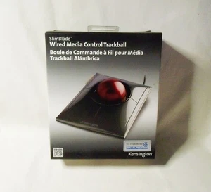 Kensington SlimBlade Wired Media Control Trackball (K72327US) (Black) new sealed - Afbeelding 1 van 6