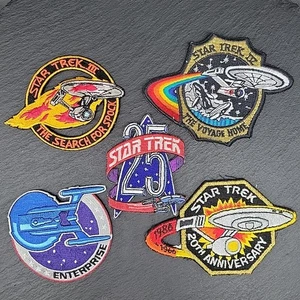Lot of 5 Star Trek Patches NX-01 Ship Search For Spock Voyage Home 20th 25th - Picture 1 of 13
