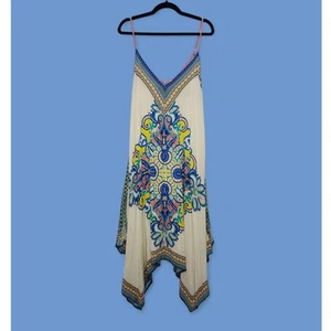 NWOT Flying Tomato Handkerchief Dress Boho Medium Rayon y2k Modern Flowy - Picture 1 of 5
