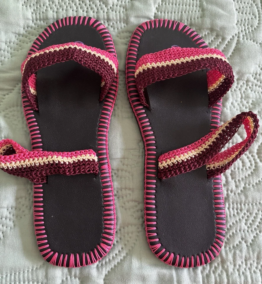 Sandalias africanas de ganchillo Foto 1 de 4