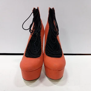 Cape Robbin Women's Red Leather Heels Size 6.5 - Picture 1 of 6