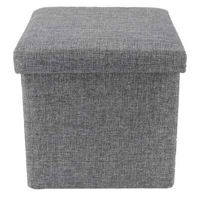 (Big)Foldable Storage Ottoman Multifunctional Storage Bench Footstool Wi SL - Image 1 of 4