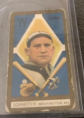 1911 T205 Gold Border Set-Break Germany Schaefer Piedmont  VgEx No Creases - Image 1 of 2