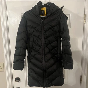 G Star Raw Jacke Damen XS Größe Schwarz Puffer Whistler Kapuze Namic Lite Mantel - Bild 1 von 10