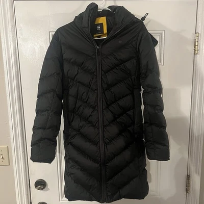 Chaqueta G Star Raw Para Mujer Talla XS Negra Puffer Whistler Capucha Namic Lite Abrigo Foto 1 de 4