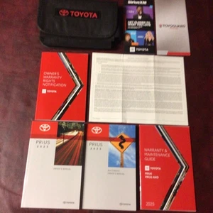 2025 TOYOTA PRIUS COMPLETE OWNERS MANUAL REF NAV MAINT XM CASE ALL MODELS - Picture 1 of 7