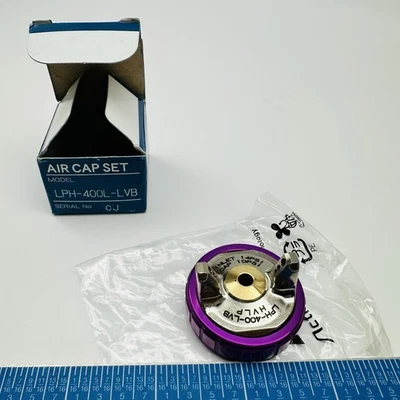 Tapa de aire púrpura Iwata LVB para pistolas pulverizadoras LPH400 Foto 1 de 4