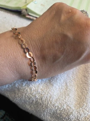 Matching Milor ITALY Bronze Bracelet And Anklet, Dainty And Light - Image 1 of 4