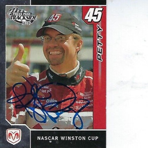 KYLE PETTY SIGNED 2002 PRESS PASS TRACKSIDE RACING #34 - NASCAR