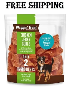 Waggin' Train Chicken Jerky Curls Limited Ingredient, High Protein, Grain ⭐️⭐️⭐️ - Picture 1 of 8