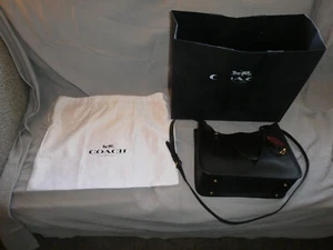 Coach Tyler Carryall Black Pebble Leather Bag C3460 - Picture 1 of 6