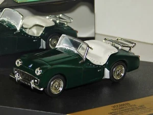 TRIUMPH TR3A OPEN CONVERTIBLE 1957 BRITISH RACING GREEN VITESSE VCC99028 1:43 - Picture 1 of 1