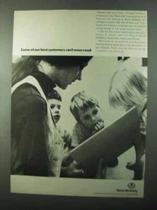 1971 Rand McNally Ad - Best Customers Can't Even Read - Picture 1 of 1