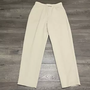 Ann Taylor Loft Womens Lined Tapered Leg Trousers Pants Beige Sz 6 Petite NWT - Picture 1 of 8
