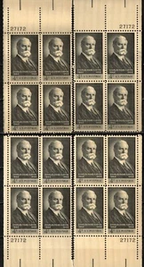 US Sc #1195 MNH 1962 PLATE BLOCK 4 CHARLES EVANS HUGHES MATCHED SET - Picture 1 of 1