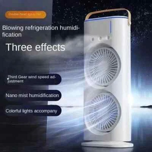Doppio Ventilatore nebulizzatore spray ricaricabile tramite USB 3 impostazioni - Foto 1 di 3