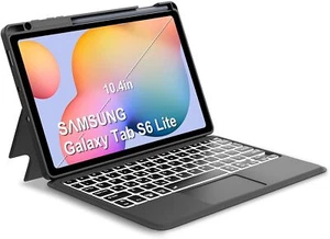Touch Tastatur Hülle für Samsung Galaxy Tab S6 Lite 10,4 Zoll mit S Pen Halter - Bild 1 von 10