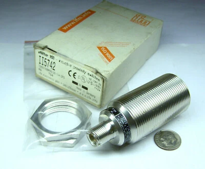 IFM II5742 NOS EFECTOR 100  INDUCTIVE PROXIMITY SWITCH S-15MM F FU-10-36V DC - Image 1 of 4