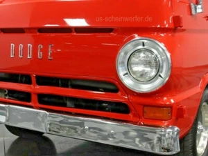 2x headlights Chevrolet Van Dodge A100 A-Series year 64-68 conversion US EU MOT - Picture 1 of 3
