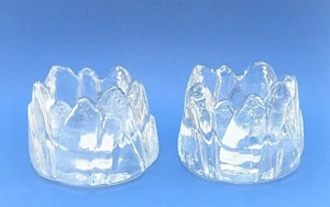 Dos (2) candelabros votivos vintage Lenox Imperial Glass ICEBERG 51789 - Imagen 1 de 7