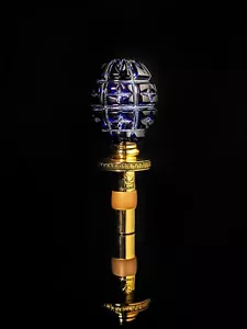 Tapón de botella de cristal azul Fabergé  - Imagen 1 de 12