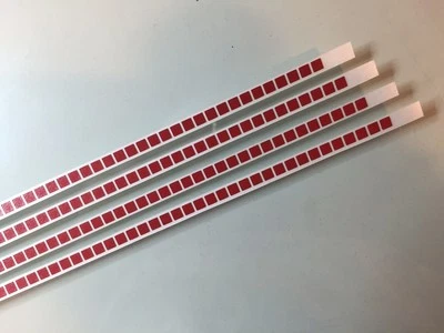 ARKA STICKERS TAMIYA 1/14 SCANIA MAN KÜHLER ANHÄNGER REFLEKTIEREND ROT SEGMENTIERT 4x Streifen HINTEN