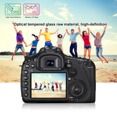 FOR CANON 70D/750D/80D/6D/200D CAMERA 2.5D CURVED EDGE HARD SCREEN PROTECTOR F3 - Image 1 of 4