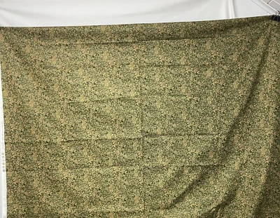 Cotton Fabric 3 3/4 yds Gypsy Rose #1247 Henry Glass and Co Brown Green - Image 1 of 4