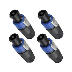 Quick Lock 4 Pole 4pcs NL4FX Speaker Cable Plug Connector for Audio Speaker - Picture 1 of 11