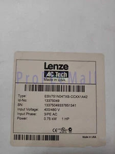 New 1PCS Lenze ESV751N04TXB-CC 0.75KW AC TECH fast Shipping - Picture 1 of 2