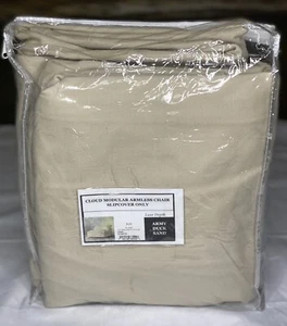 Restoration Hardware Cloud Luxe Armless Chair SLIPCOVER Army Duck Sand $1,595 - Picture 1 of 7