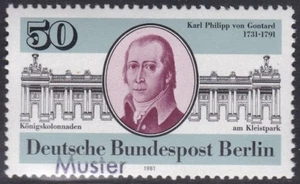 Specimen, Berlin Sc9N460 Architect Karl Philipp von Gontard (1731-91) - Picture 1 of 1