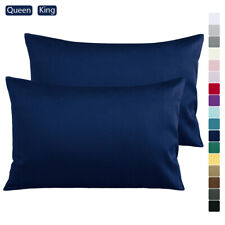 500TC Cotton Sateen Pillowcases Set of 2 Silky, Soft and Breathable 17 Colors