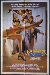 AUTHENTIC ORIGINAL Theater Poster: BACHELOR PARTY (1984) (Tom Hanks) - Picture 1 of 1